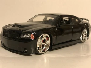 JADA BIGTIME MUSCLE BTM 2006 DODGE CHARGER SRT8 BLACK 1:24 NEW NO BOX  - Picture 1 of 10