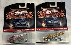 Mattel Hot Wheels 2009 Drag Strip Demons Set of 2 Snake & Mongoose 1:64 Cars MIP - Picture 1 of 15