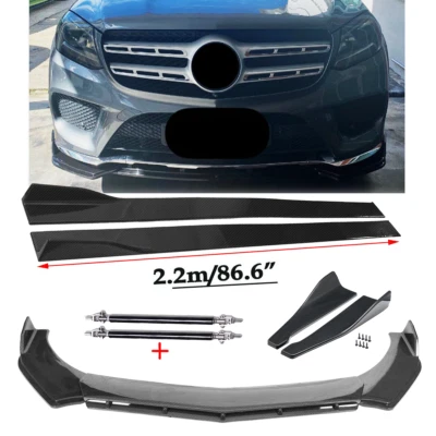 For Mercedes-Benz GLS450 GLS Carbon Fiber Front Bumper Lip Splitters Side Skirt Foto 1 de 4