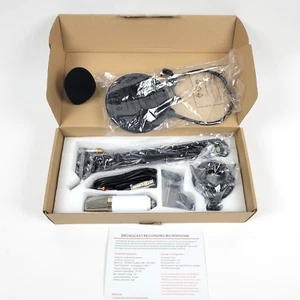 Condenser Microphone Kit Studio Recording Pro Filter Boom Arm Stand Shock Mount - Picture 1 of 9
