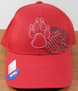 Lobos New Mexico Football Red Paw Wolf Logo Baseball Hat NWT NCAA Adjustable - Picture 1 of 9