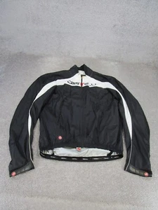Castelli Cycling Jacket Womens Large Black Lightweight Full Zip Windstopper - Picture 1 of 8