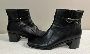 Croft and Barrow Noella Botas Negras Botines Talla 9 Cuero Equilibrio Superior - Imagen 1 de 11