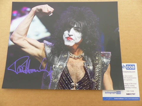 KISS Paul Stanley signed Autograph 8x10 Photo Autographed ACOA COA Cover