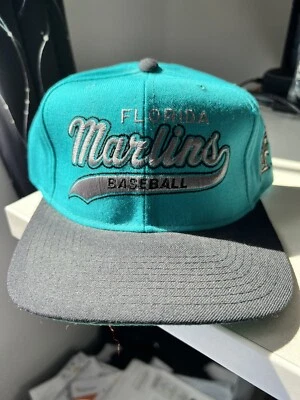 Vintage 90’s Teams First Year MLB Florida Marlins cap / hat Never Worn Snapback - Image 1 of 4