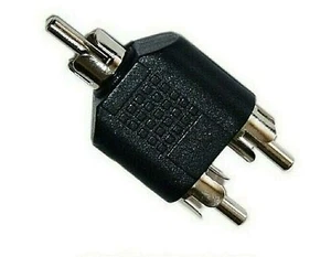 ADATTATORE SPLITTER RCA MASCHIO MASCHIO AUDIO 2 SPINA RACCORDO SDOPPIATORE Y - Imagen 1 de 1