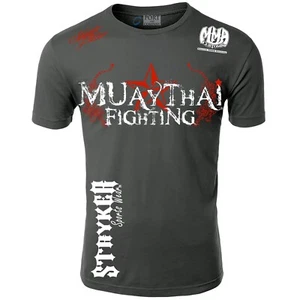 Muay Thai Twin Fighting Tigers Brazilian Jujitsu UFC MMA Shorts Sleeve T Shirt - Picture 1 of 11