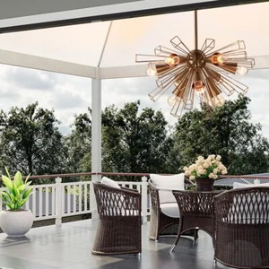 9-Lights Sputnik Chandelier Modern Glass Lamp Pendant Ceiling Fixtures - Picture 1 of 7