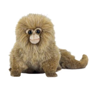 Pygmy Marmoset Monkey Hansa Realistic Soft Animal Plush Toy 15cm **FREE DELIVERY - Picture 1 of 2