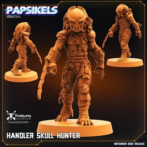 Skull Hunter Handler - Papsikels - Predator da tavolo Wargaming Sci-Fi 28-32 mm - Foto 1 di 2