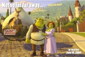 Shrek 2 movie 2004 4x6 inch Dreamworks original promo postcard - Picture 1 of 1