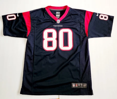 Nike Houston Texans Jersey Youth Size Large Andre Johnson #80 On Field Cover