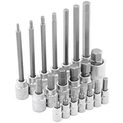 Zoll Steckschlüssel Satz 5/64 - 9/16 Steck Nuss Set für Inbus Zöllige Schrauben - Bild 1 von 4