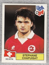 Sticker football STEPHANE CHAPUISAT Switzerland FIFA WC USA 1994 Panini #49