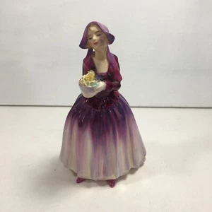 Vintage Royal Doulton englische Porzellan Figur Doreas Blumenkorb - Bild 1 von 6