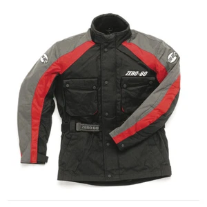 Zero-60 Arrow Black and Red Textile Motorcycle Jacket Men's Sizes SM - XL - Imagen 1 de 1
