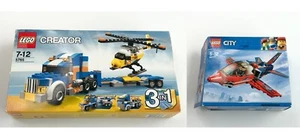 LEGO 3 in 1 Transport Truck 5765 & LEGO CITY Airshow Jet 60177 - COMPLETE - VGC - Picture 1 of 7