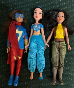3 Action Figure 12" Ms Marvel, Jazmine, Raya - Picture 1 of 5