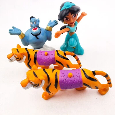Figuras de Aladino Disney de comida para niños de colección adornos para pasteles genio jazmín rajá Foto 1 de 4