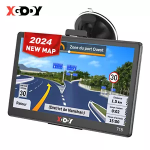 XGODY 7 Zoll GPS Navi Navigationsgerät PKW Auto LKW Navigation 2D/3D DE EU Karte - Bild 1 von 13