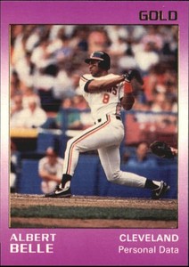 1991 Star Gold #124 Albert Belle Indians  /1500 C38850 - NM-MT