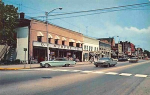 Main Street Cars Beaver Pennsylvania 60er Jahre Postkarte - Bild 1 von 2