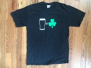 Guinness T Shirt Mens Medium Black Preowned Hanes Heavyweight - Bild 1 von 5