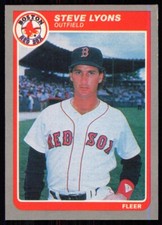 1985 Fleer Update Steve Lyons Boston Red Sox #U-76