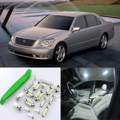 Kit de luces LED interiores blancas 19 piezas para Lexus LS430 2001-2006 + herramienta gratuita Foto 1 de 4