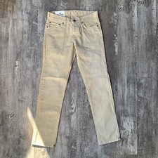 Hollister Mens Size 28x30 Slim Straight Leg Jeans in Khaki Color Cotton