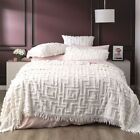 Renee Taylor Riley Cotton Tufted Coverlet set White Queen/King