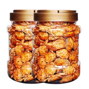 500g würzige knackige kleine Meereskrabben gekochte Dosen Snack Meeresfrüchte verzehrfertig - Bild 1 von 5