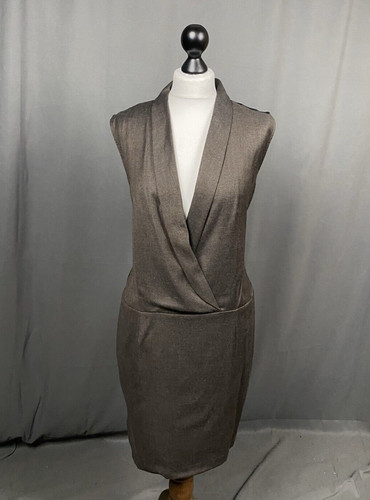 MAISON MARGIELA Abito donna Maison Martin Margiela MM6 marrone lana senza maniche taglia 46