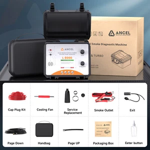 ANCEL L8000 Dual Modes EVAP Smoke Machine Turbo System Test Diagnostic Tool Kit - Picture 1 of 20