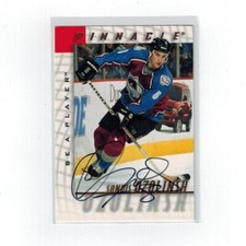 1997-98 Pinnacle BAP Autograph Sandis Ozolinsh #115 Avalanche