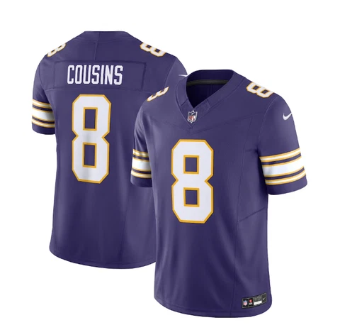 Men's" Minnesota Vikings" Kirk Cousins Purple Classic VaporLimited Cover