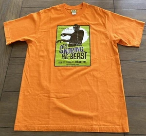 Funny Halloween T-shirt Dad Snoring He Beast The Thing Orange *Measure Men's M - Picture 1 of 12