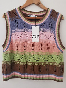 Zara V-Neck Striped Sweaters for Women 