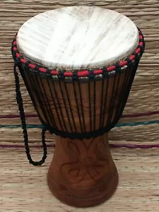 More details for genuine african 14&quot; djembe with half price drum bag.
