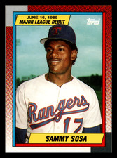 1990 Topps Major League Debut 1989 Sammy Sosa  #120 Texas Rangers