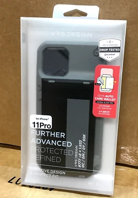 VRS Design Damda Glide Pro iPhone 11 Pro Wallet Case Gray Label - Image 1 of 4