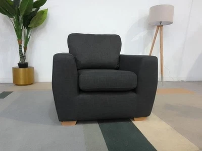 DFS Vesta Revive Charcoal Fabric Armchair RRP £559 - Image 1 of 4