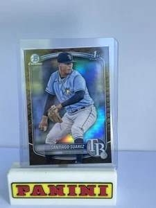 2025 bowman chrome Santiago Suarez #bcp-142 1st Bowman Tampa Bay reptilian - Picture 1 of 2