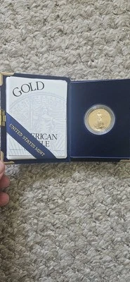 🔥1996 W 1/2 oz GOLD PROOF Eagle Original Box/COA VERY RARE DATE LOW MINTAGE! - Image 1 of 4