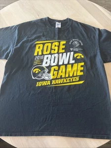 2016 Rose Bowl Größe XL T-Shirt Iowa Hawkeyes BIG10 - Bild 1 von 10