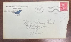 1921 Cover The Bluebird Lumber Company Bemidji Minnesota - Imagen 1 de 5