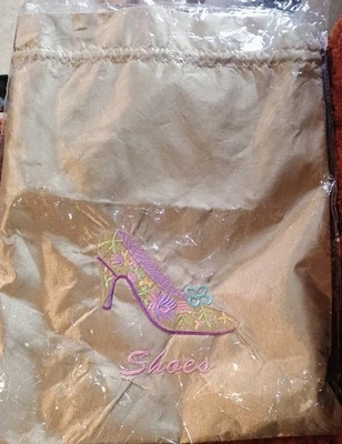 Bolso de zapatos Only My Love Home reutilizable bordado fino con cordón para mujer, nuevo Foto 1 de 2