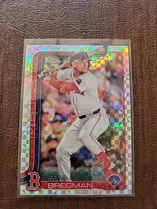 2025 Topps Chrome Baseball X-Fractor Alex Bregman #247 - Boston Red Sox - Picture 1 of 4