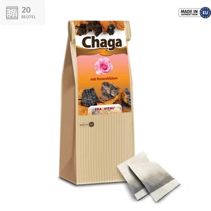 Chaga sibirischer Birkenpilz wild geerntet mit Rosenblüten 20/60/120 Beuteln - Bild 1 von 36