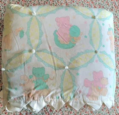 Linda manta de bebé vintage años 90 Kawaii cabaña elegante ropa de cama retro Foto 1 de 4
